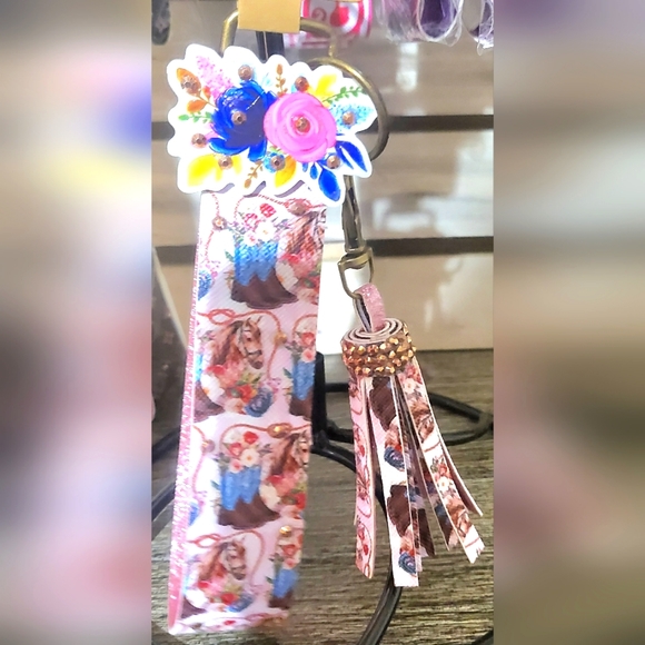 Boots and Cowboy Hat Key Fob Wristlet 🎉2/$30🎉 - Picture 2 of 5